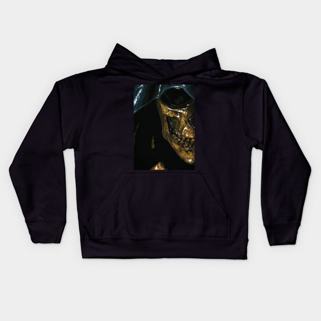 Death stranding skull Kids Hoodie by Durro